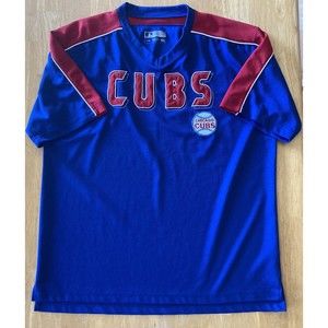 Chicago Cubs 100% Polyester MLB Pullover Jersey Spell out Stitches Sh Sleeve L